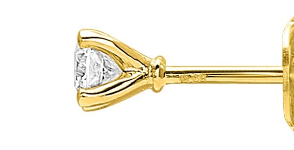 Boucles d'oreilles diamant en or 750‰