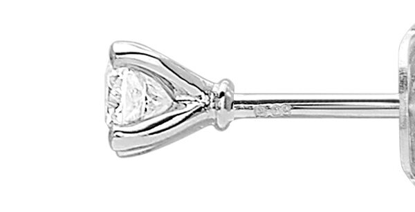 Boucles d'oreilles diamant en or 750‰