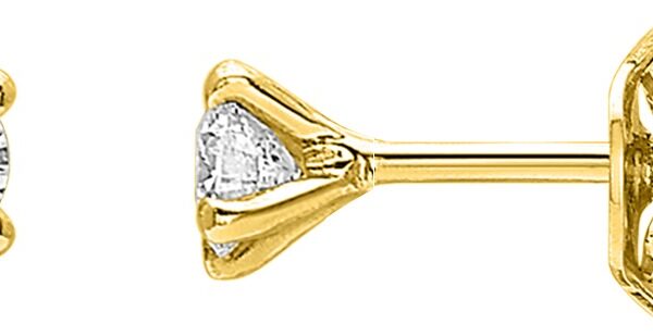 Boucles d'oreilles diamant en or 750‰