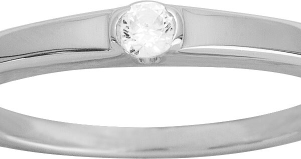 Bague solitaire en argent 925‰