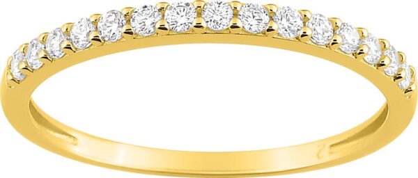 Bague oxyde de zirconium en or 375‰