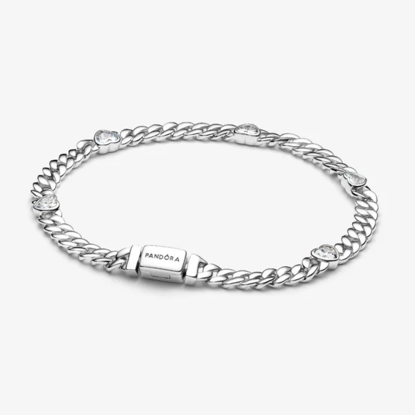 Bracelet Maille Cubaine Cœur