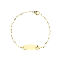 Gourmette bébé en or 375‰